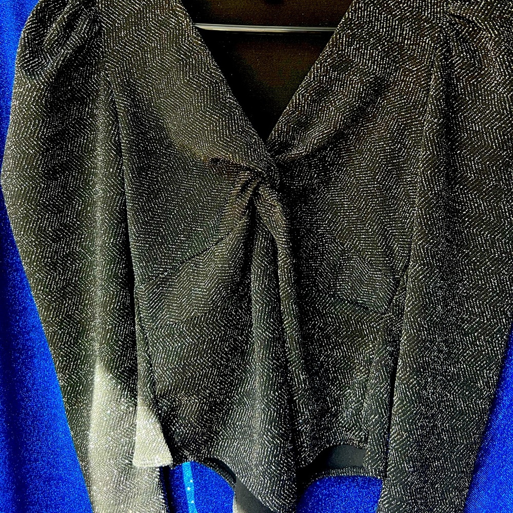 Metallic Bodysuit black
